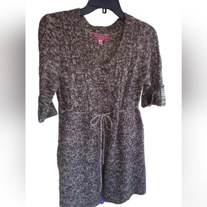 BROWN CARDIGAN SWEATER